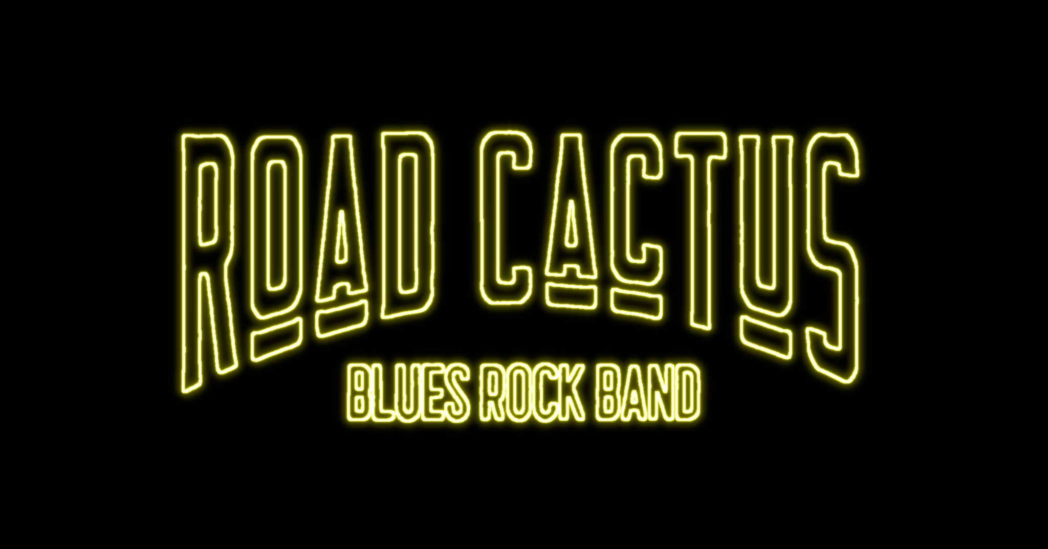 Road cactus logo neon yellow hd